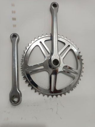 Biela y Plato Bici Antigua
