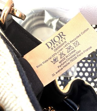 Neceser Dior Beauty beige y negro