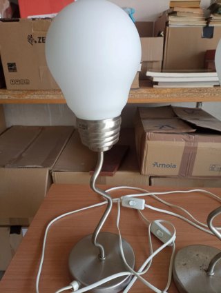 2 Lampade Vintage a Forma di Lampadina Anni '80