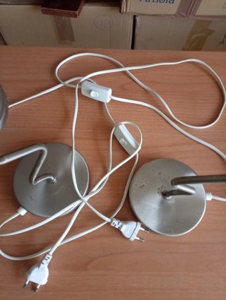 2 Lampade Vintage a Forma di Lampadina Anni '80