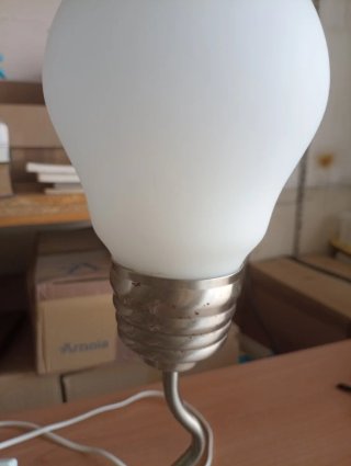 2 Lampade Vintage a Forma di Lampadina Anni '80