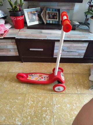Patinete infantil 3 ruedas rojo