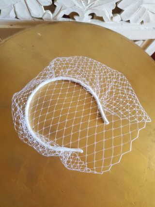 Tocado de Novia Blanco