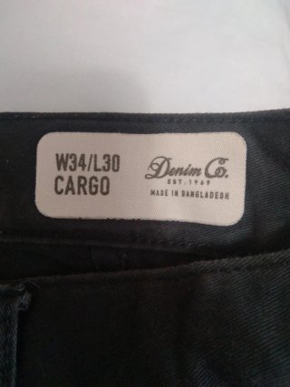 Pantalón cargo hombre azul marino