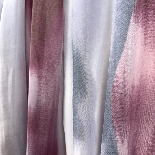 Code Watercolor Abstract Print Scarf
