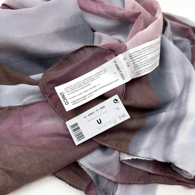 Code Watercolor Abstract Print Scarf