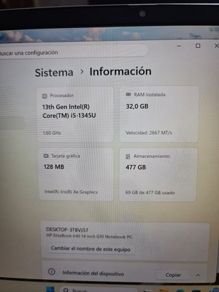 HP Elitebook 640 G10 i5 13Gen 32GB RAM 512GB SSD