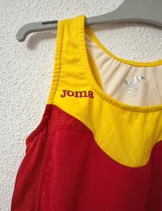 Camiseta Joma Running Roja y Amarilla Talla Xs