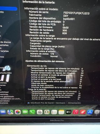 MacBook Pro 16 i7 16GB RAM 512GB SSD