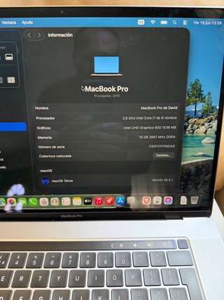 MacBook Pro 16 i7 16GB RAM 512GB SSD