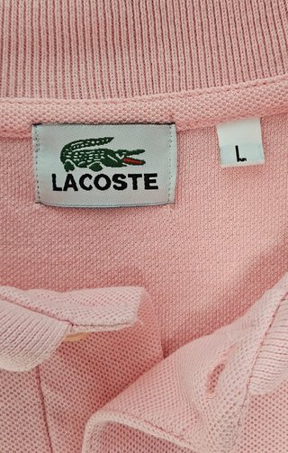 Polo Lacoste Rosa Talla XL