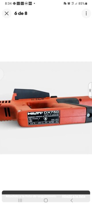 HILTI DX 750 Clavadora Profesional