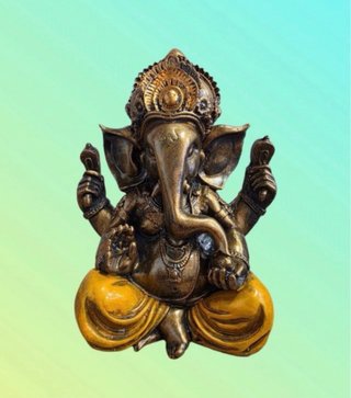 Figura ganesha decorativa Dios Hindú. Artesania