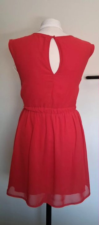 Vestito smanicato donna rosso