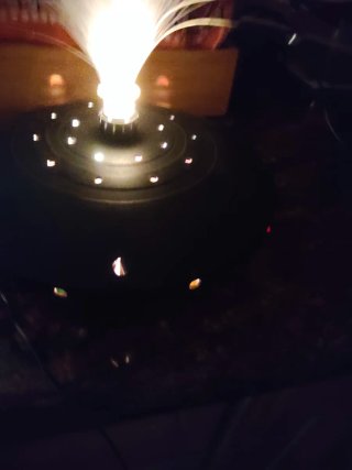 Lampada in fibra ottica vintage - Anni '70