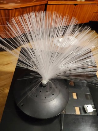 Lampada in fibra ottica vintage - Anni '70