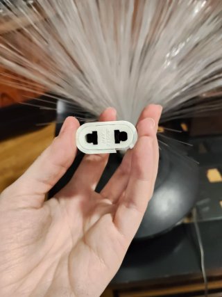 Lampada in fibra ottica vintage - Anni '70