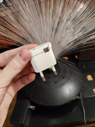 Lampada in fibra ottica vintage - Anni '70