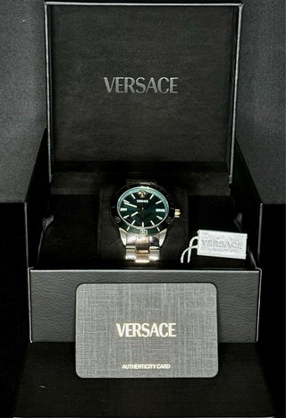 ¡NUEVO! Reloj Versace Greca Urban Oro y Verde