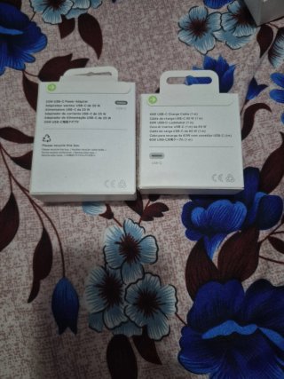 Caricabatterie USB-C 20W e Cavo 60W