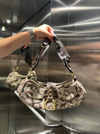 Bolso vintage Beige y Marrón Y2k