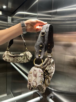 Bolso vintage Beige y Marrón Y2k