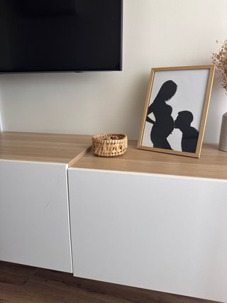 Mueble TV Blanco Pared/Suelo