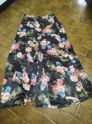 Vestido floral verde y multicolor