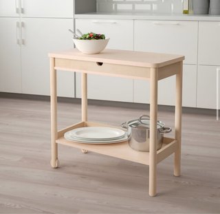 Carrito auxiliar madera Ikea RONNINGE