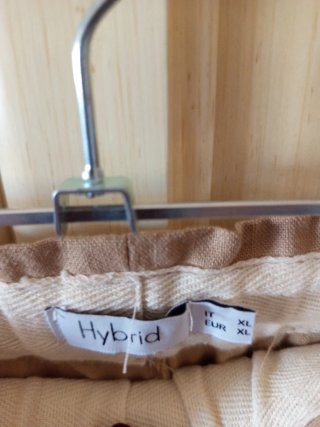 Pantaloni misto lino Hybrid beige