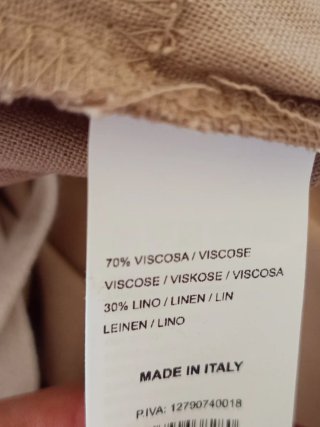 Pantaloni misto lino Hybrid beige