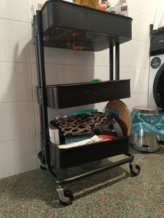 Carrito RÅSKOG IKEA Negro