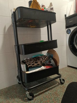 Carrito RÅSKOG IKEA Negro