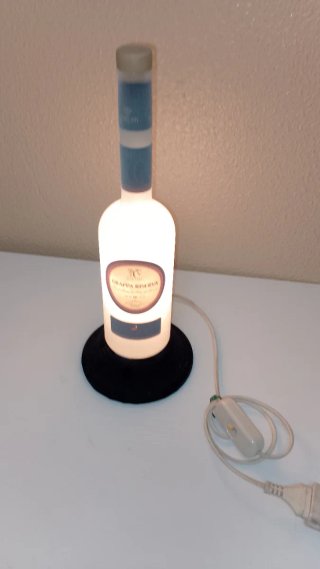 Lampada Bottiglia Grappa Bottega