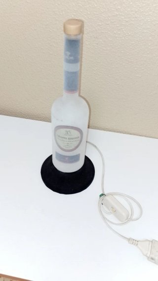 Lampada Bottiglia Grappa Bottega