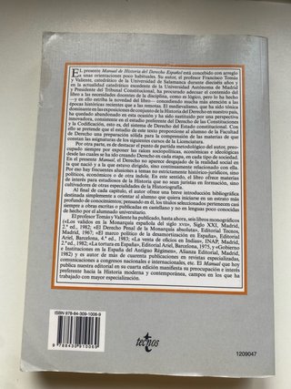 Manual de Historia del Derecho español (Spanish...
