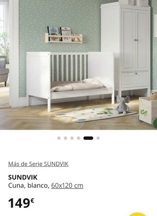 Cuna Ikea Blanca 120x60