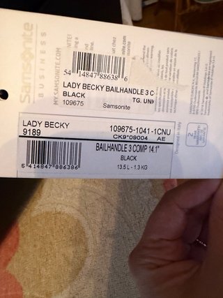 Borsa Samsonite Lady Becky Nera