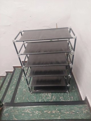 Zapatero 4 Niveles Tela y Plástico
