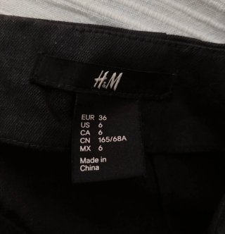 Falda negra H&M