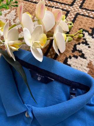 Polo Gant Blu Taglia M