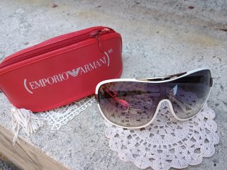 Occhiali da sole Emporio Armani bianchi