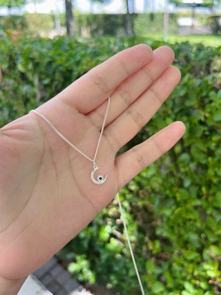 Collar de luna y sol plata