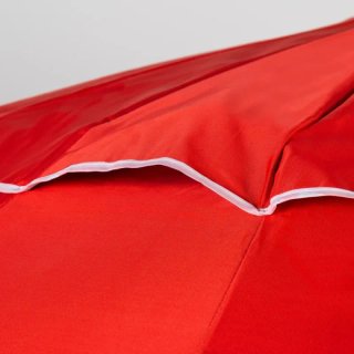 Sombrilla playa antiviento Ø240 cm Aktive roja