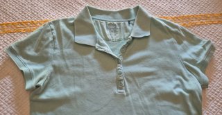 Lote 2 Polos Talla XL Verde y Celeste