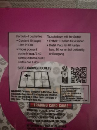 Carpeta Pokémon Eevee Ultra Pro 4 Bolsillos