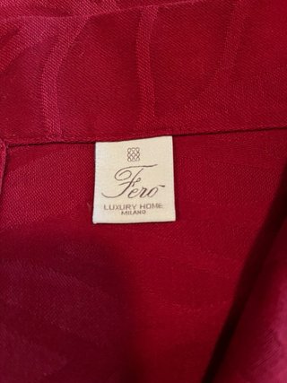 Tovaglia Ferò in cotone color bordeaux