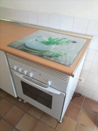 Vitrocerámica + Horno + Mueble Cocina + encimera