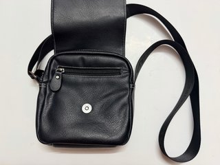 Borsa a tracolla Jaguar nera da uomo