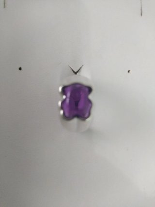 Anillo Tous Morado y Plateado